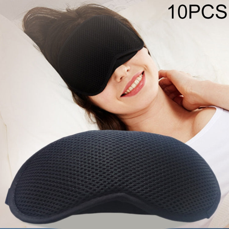 Maschera per gli occhi morbida per dormire con fascia regolabile traspirante in carbone di bambù da 10 pezzi Maschera per gli occhi morbida per dormire con fascia regolabile traspirante in carbone di bambù da 10 pezzi